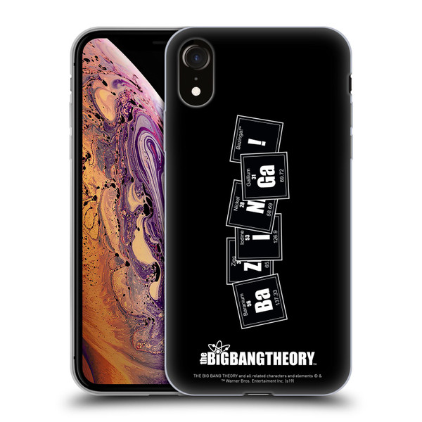 The Big Bang Theory Bazinga Elements Soft Gel Case for Apple iPhone XR