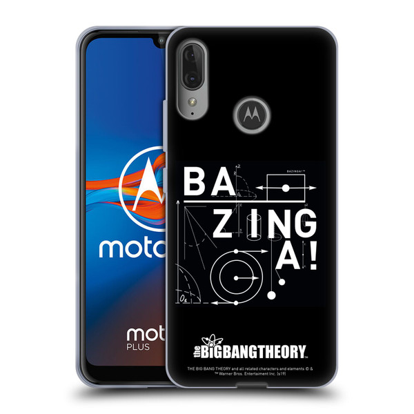 The Big Bang Theory Bazinga Physics Soft Gel Case for Motorola Moto E6 Plus