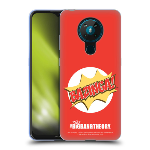 The Big Bang Theory Bazinga Pop Art Soft Gel Case for Nokia 5.3