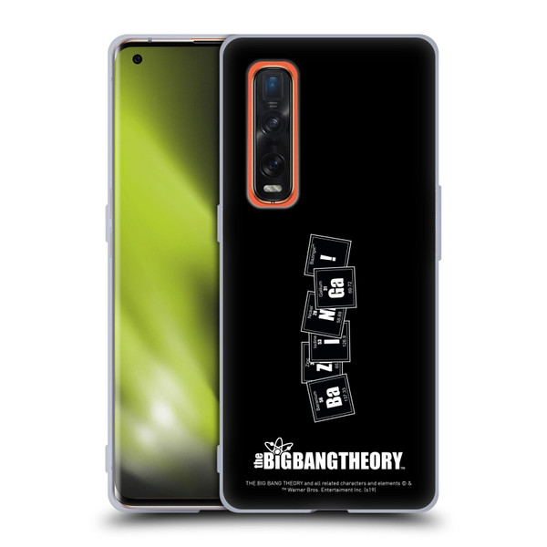 The Big Bang Theory Bazinga Elements Soft Gel Case for OPPO Find X2 Pro 5G