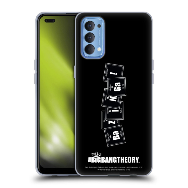The Big Bang Theory Bazinga Elements Soft Gel Case for OPPO Reno 4 5G