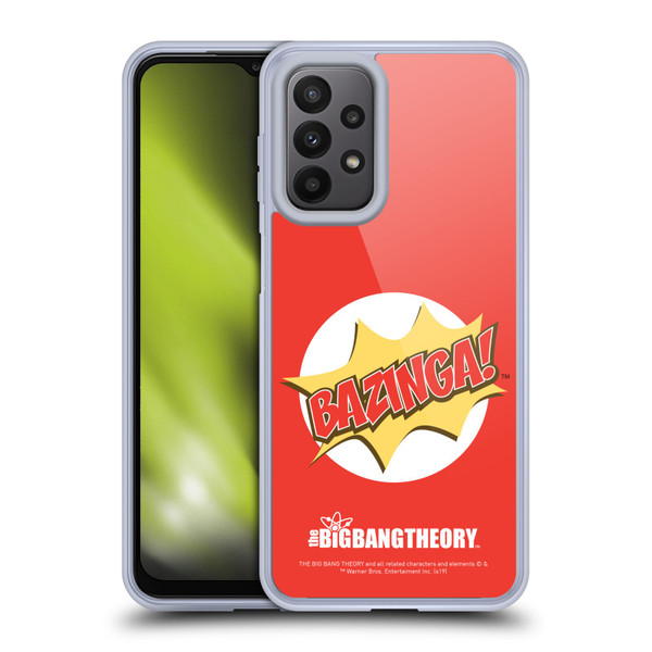 The Big Bang Theory Bazinga Pop Art Soft Gel Case for Samsung Galaxy A23 / 5G (2022)