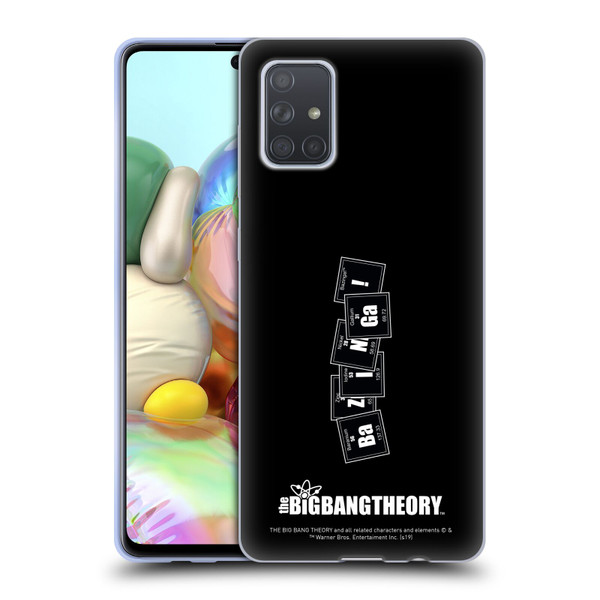 The Big Bang Theory Bazinga Elements Soft Gel Case for Samsung Galaxy A71 (2019)