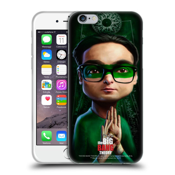 The Big Bang Theory Caricature Leonard Hofstadter Soft Gel Case for Apple iPhone 6 / iPhone 6s