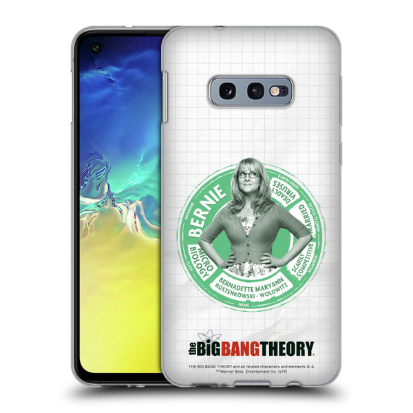 The Big Bang Theory Character Attributes Bernadette Soft Gel Case for Samsung Galaxy S10e