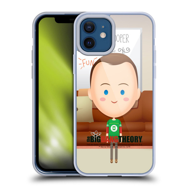 The Big Bang Theory Character Art Sheldon Soft Gel Case for Apple iPhone 12 / iPhone 12 Pro