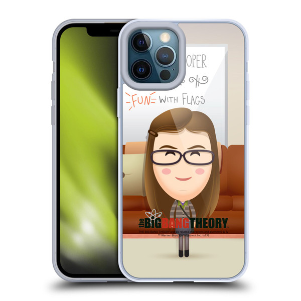 The Big Bang Theory Character Art Amy Soft Gel Case for Apple iPhone 12 Pro Max