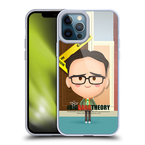 The Big Bang Theory Character Art Leonard Soft Gel Case for Apple iPhone 12 Pro Max