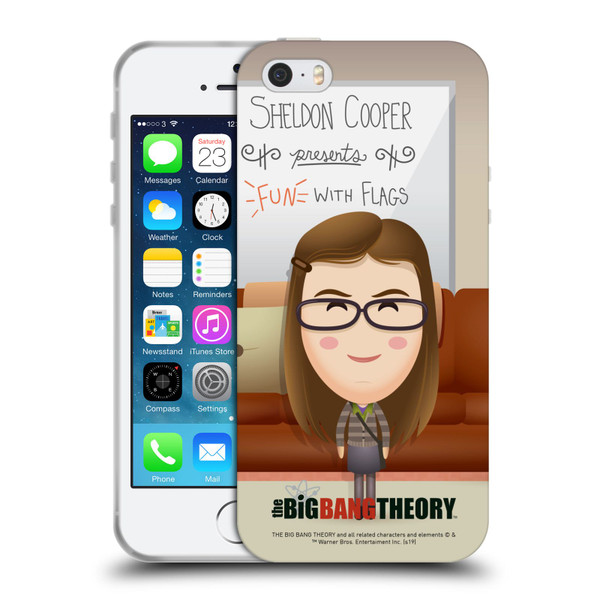 The Big Bang Theory Character Art Amy Soft Gel Case for Apple iPhone 5 / 5s / iPhone SE 2016