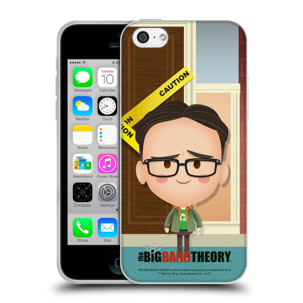 The Big Bang Theory Character Art Leonard Soft Gel Case for Apple iPhone 5c
