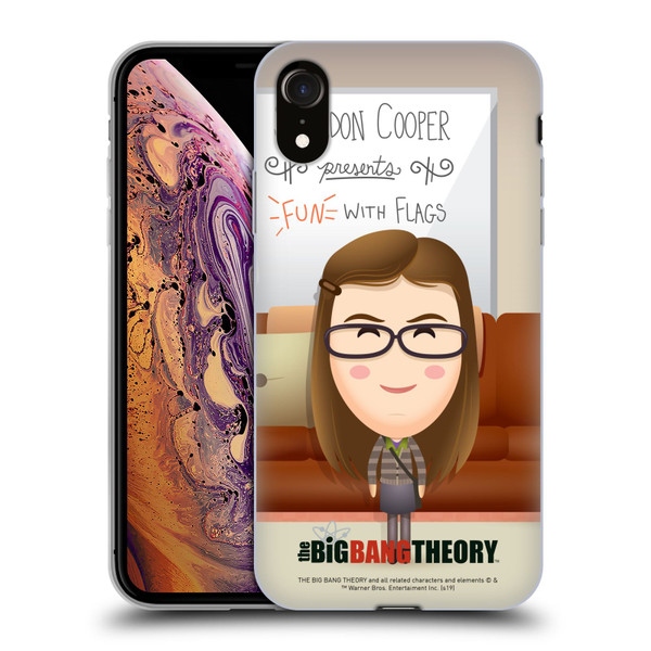 The Big Bang Theory Character Art Amy Soft Gel Case for Apple iPhone XR