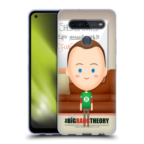 The Big Bang Theory Character Art Sheldon Soft Gel Case for LG K51S