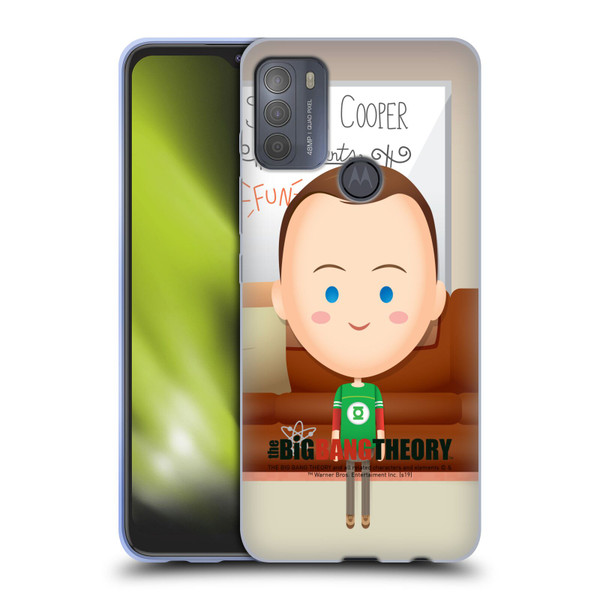 The Big Bang Theory Character Art Sheldon Soft Gel Case for Motorola Moto G50