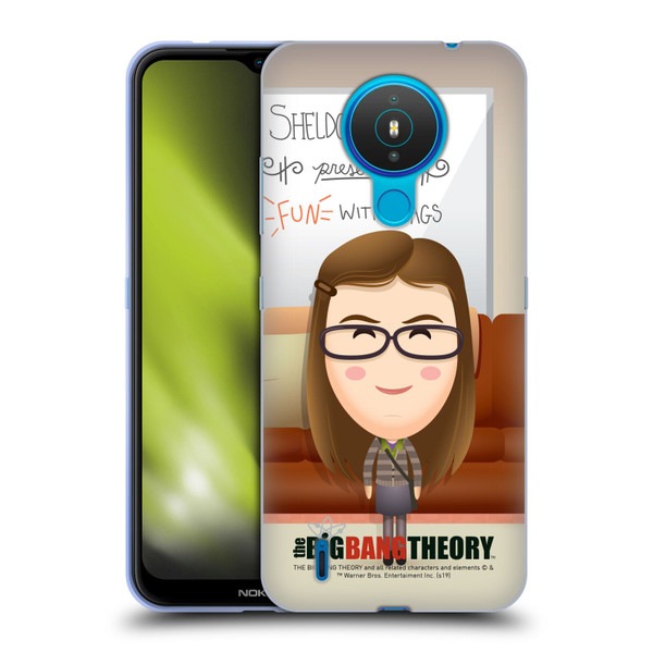 The Big Bang Theory Character Art Amy Soft Gel Case for Nokia 1.4