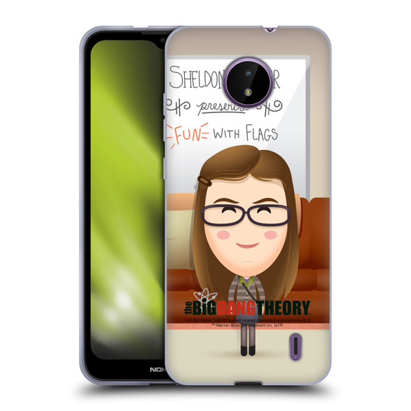 The Big Bang Theory Character Art Amy Soft Gel Case for Nokia C10 / C20