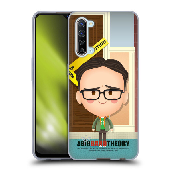 The Big Bang Theory Character Art Leonard Soft Gel Case for OPPO Find X2 Lite 5G