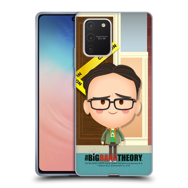 The Big Bang Theory Character Art Leonard Soft Gel Case for Samsung Galaxy S10 Lite