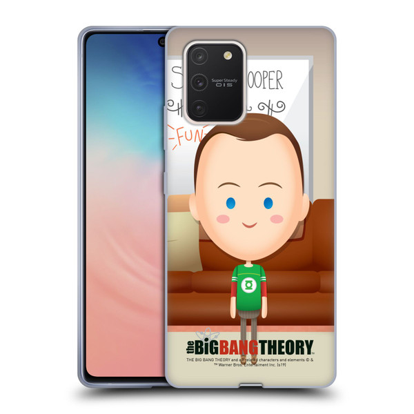 The Big Bang Theory Character Art Sheldon Soft Gel Case for Samsung Galaxy S10 Lite