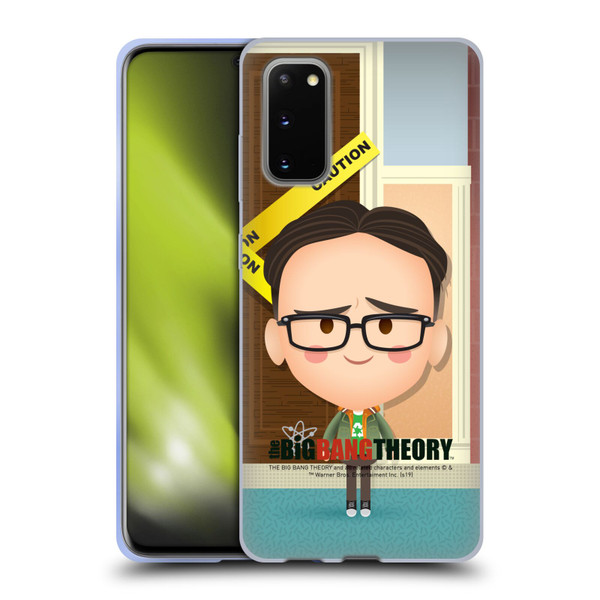 The Big Bang Theory Character Art Leonard Soft Gel Case for Samsung Galaxy S20 / S20 5G