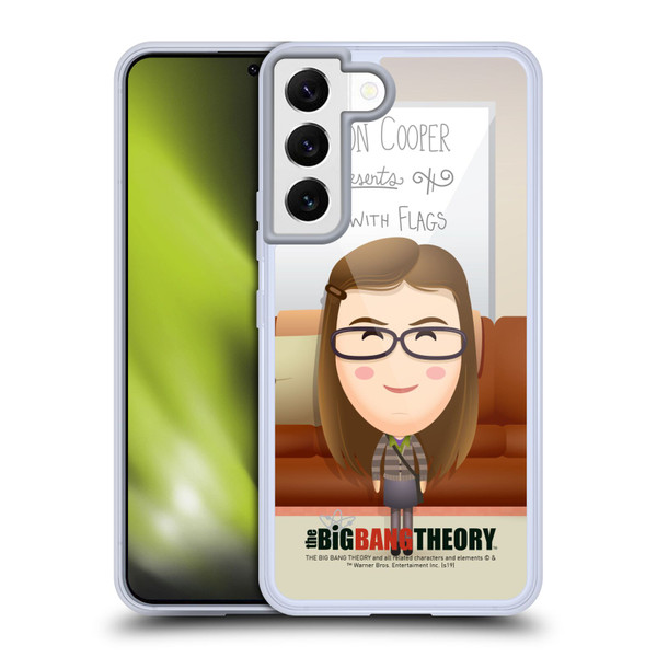 The Big Bang Theory Character Art Amy Soft Gel Case for Samsung Galaxy S22 5G