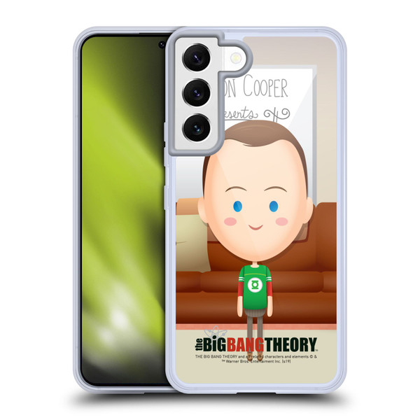 The Big Bang Theory Character Art Sheldon Soft Gel Case for Samsung Galaxy S22 5G