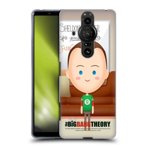 The Big Bang Theory Character Art Sheldon Soft Gel Case for Sony Xperia Pro-I