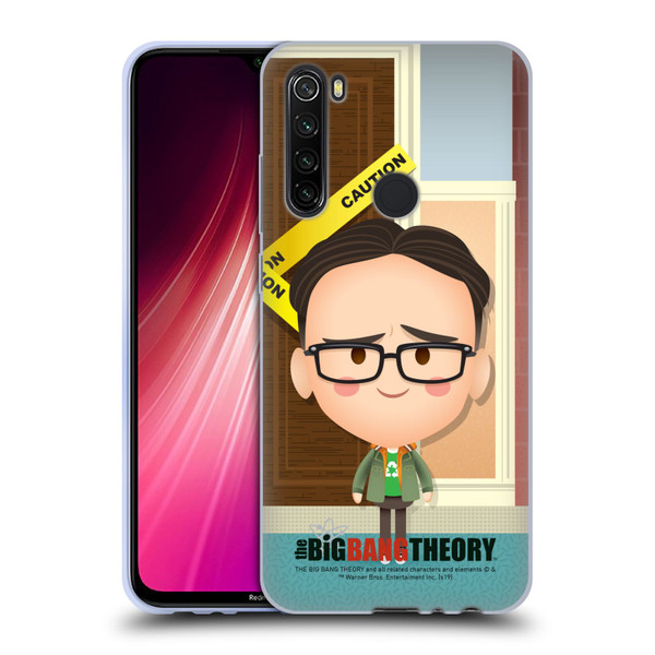 The Big Bang Theory Character Art Leonard Soft Gel Case for Xiaomi Redmi Note 8T