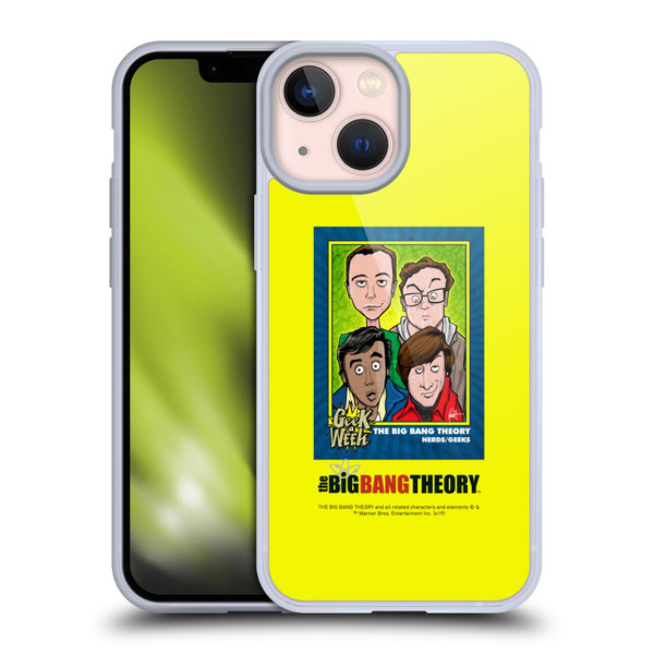 The Big Bang Theory Graphics Arts 2 Poster Soft Gel Case for Apple iPhone 13 Mini