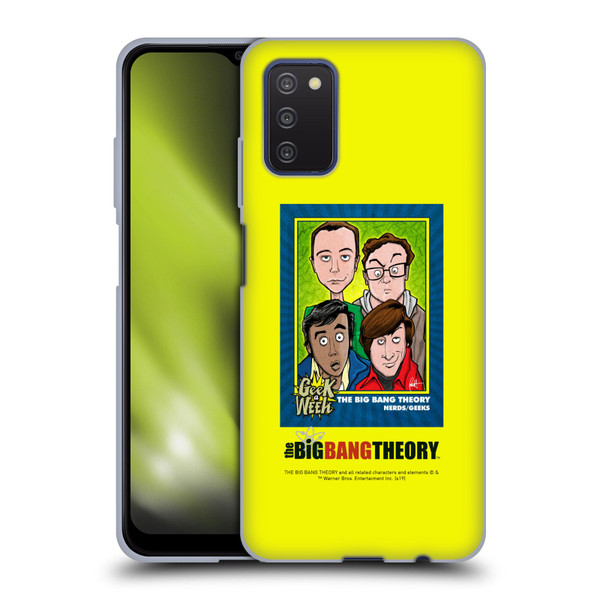 The Big Bang Theory Graphics Arts 2 Poster Soft Gel Case for Samsung Galaxy A03s (2021)