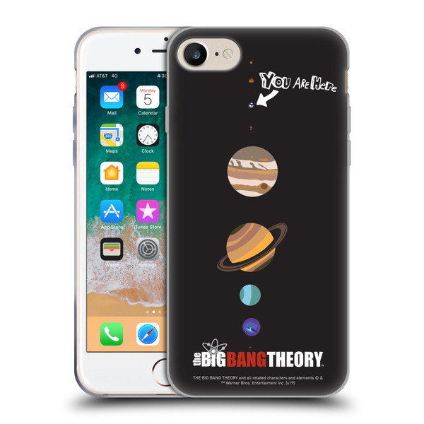 The Big Bang Theory Graphic Arts Earth Soft Gel Case for Apple iPhone 7 / 8 / SE 2020 & 2022