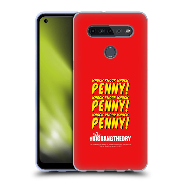 The Big Bang Theory Iconic Sheldon Knock Soft Gel Case for LG K51S