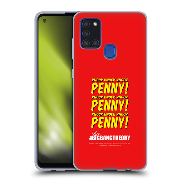 The Big Bang Theory Iconic Sheldon Knock Soft Gel Case for Samsung Galaxy A21s (2020)