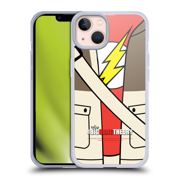 The Big Bang Theory Iconic Shirts Sheldon Soft Gel Case for Apple iPhone 13