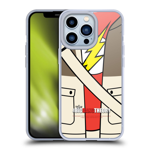 The Big Bang Theory Iconic Shirts Sheldon Soft Gel Case for Apple iPhone 13 Pro