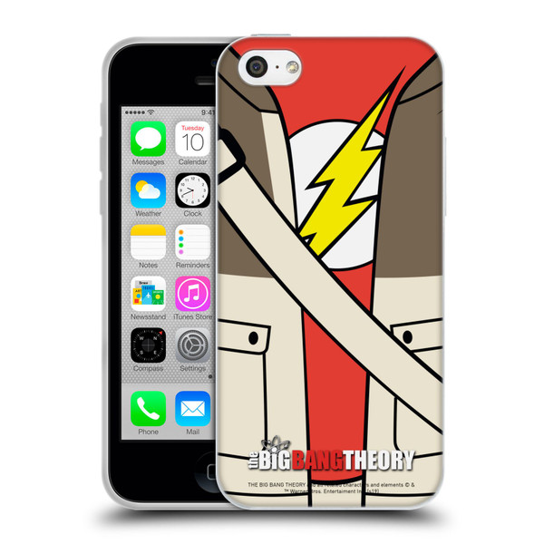 The Big Bang Theory Iconic Shirts Sheldon Soft Gel Case for Apple iPhone 5c