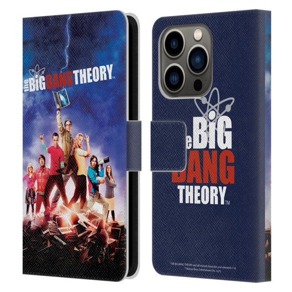 The Big Bang Theory Key Art Season 5 Leather Book Wallet Case Cover For Apple iPhone 14 Pro