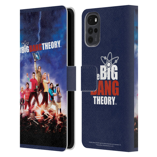 The Big Bang Theory Key Art Season 5 Leather Book Wallet Case Cover For Motorola Moto G22