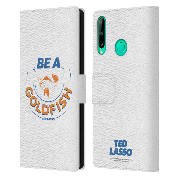 Ted Lasso Season 1 Graphics Be A Goldfish Leather Book Wallet Case Cover For Huawei P40 lite E