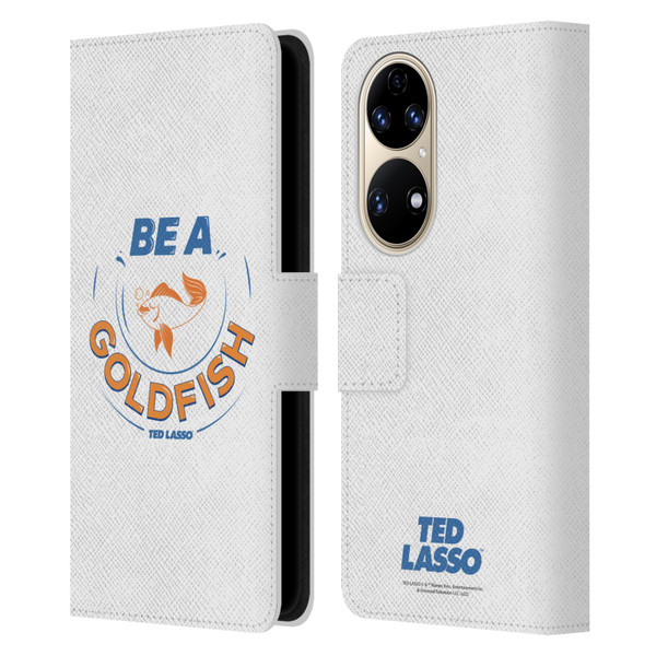 Ted Lasso Season 1 Graphics Be A Goldfish Leather Book Wallet Case Cover For Huawei P50