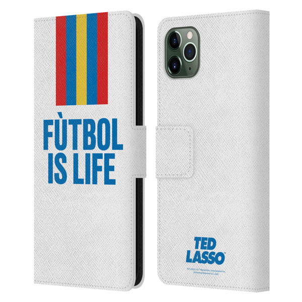 Ted Lasso Season 1 Graphics Futbol Is Life Leather Book Wallet Case Cover For Apple iPhone 11 Pro Max