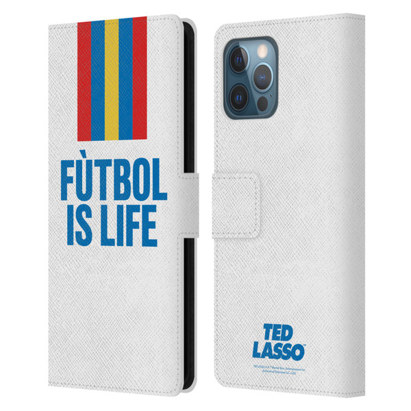 Ted Lasso Season 1 Graphics Futbol Is Life Leather Book Wallet Case Cover For Apple iPhone 12 Pro Max