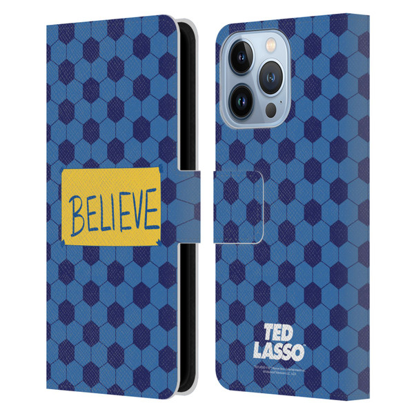 Ted Lasso Season 1 Graphics Believe Leather Book Wallet Case Cover For Apple iPhone 13 Pro