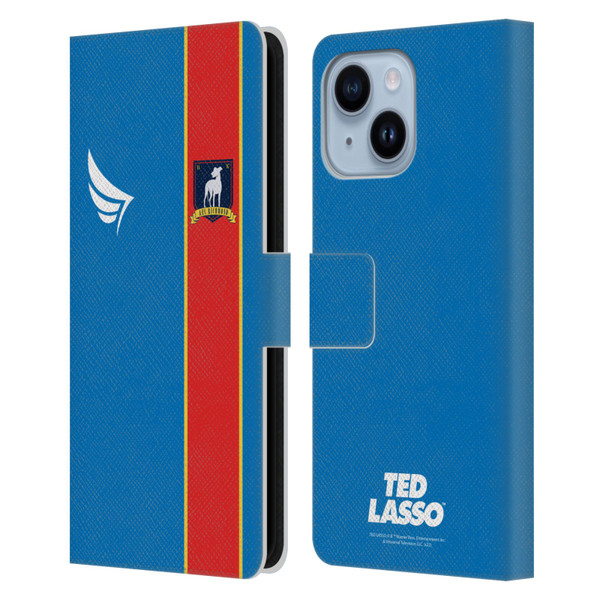 Ted Lasso Season 1 Graphics Jersey Leather Book Wallet Case Cover For Apple iPhone 14 Plus