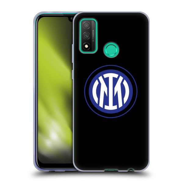 Fc Internazionale Milano Badge Logo On Black Soft Gel Case for Huawei P Smart (2020)