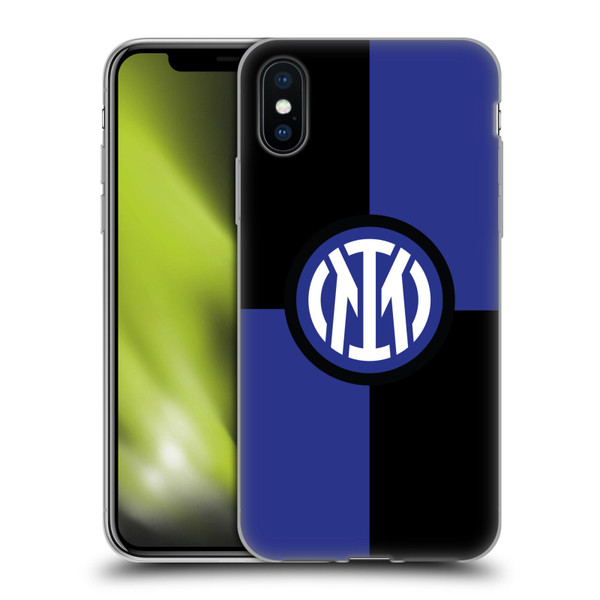 Fc Internazionale Milano Badge Flag Soft Gel Case for Apple iPhone X / iPhone XS