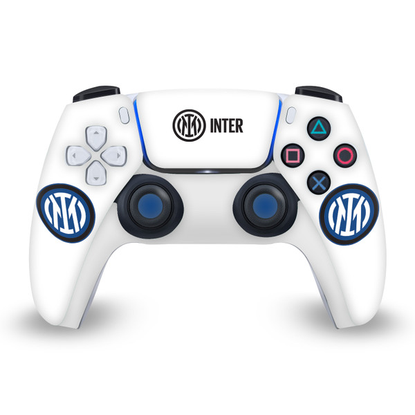 Fc Internazionale Milano Badge Logo On White Vinyl Sticker Skin Decal Cover for Sony PS5 Sony DualSense Controller