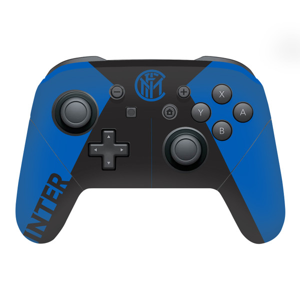 Fc Internazionale Milano Full Logo Blue and Black Vinyl Sticker Skin Decal Cover for Nintendo Switch Pro Controller