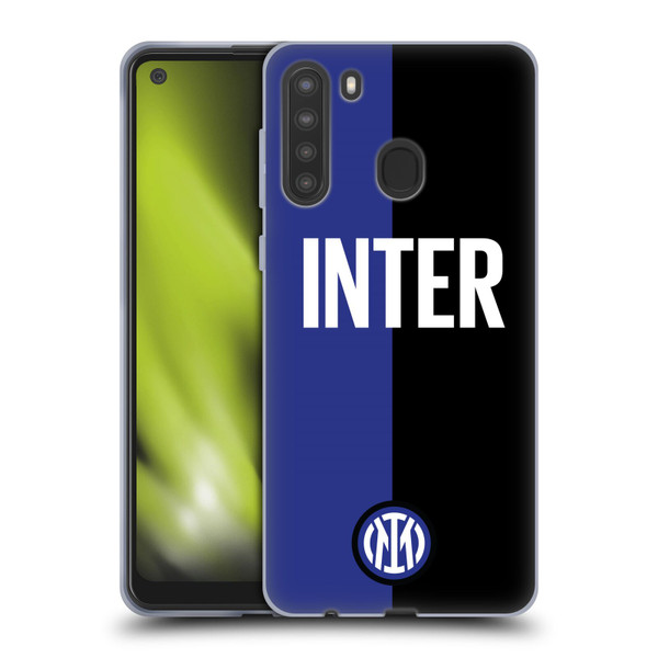 Fc Internazionale Milano Badge Inter Milano Logo Soft Gel Case for Samsung Galaxy A21 (2020)