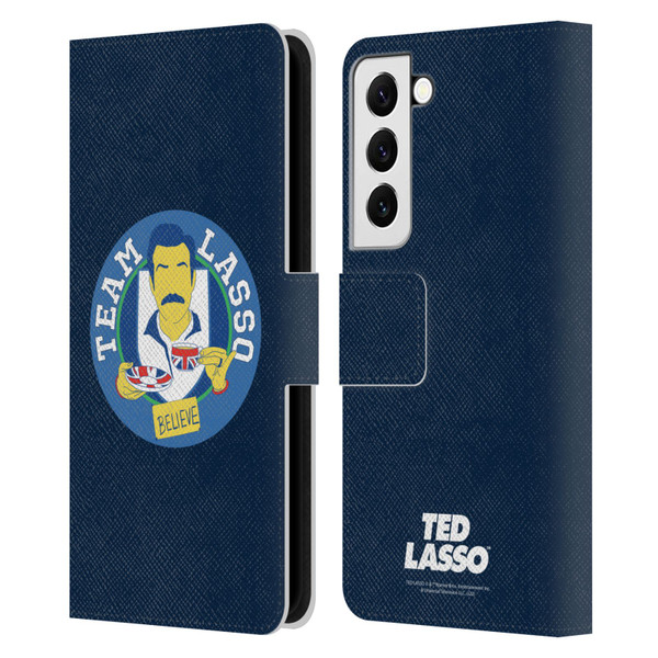 Ted Lasso Season 1 Graphics Team Lasso Leather Book Wallet Case Cover For Samsung Galaxy S22 5G