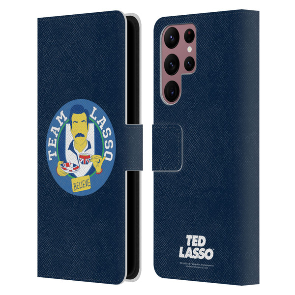 Ted Lasso Season 1 Graphics Team Lasso Leather Book Wallet Case Cover For Samsung Galaxy S22 Ultra 5G